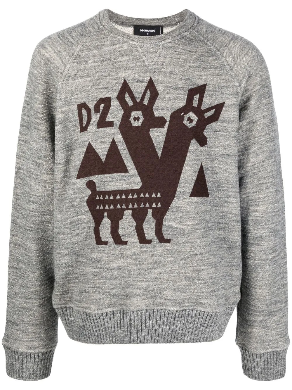 

Dsquared2 sudadera con animal print - Gris