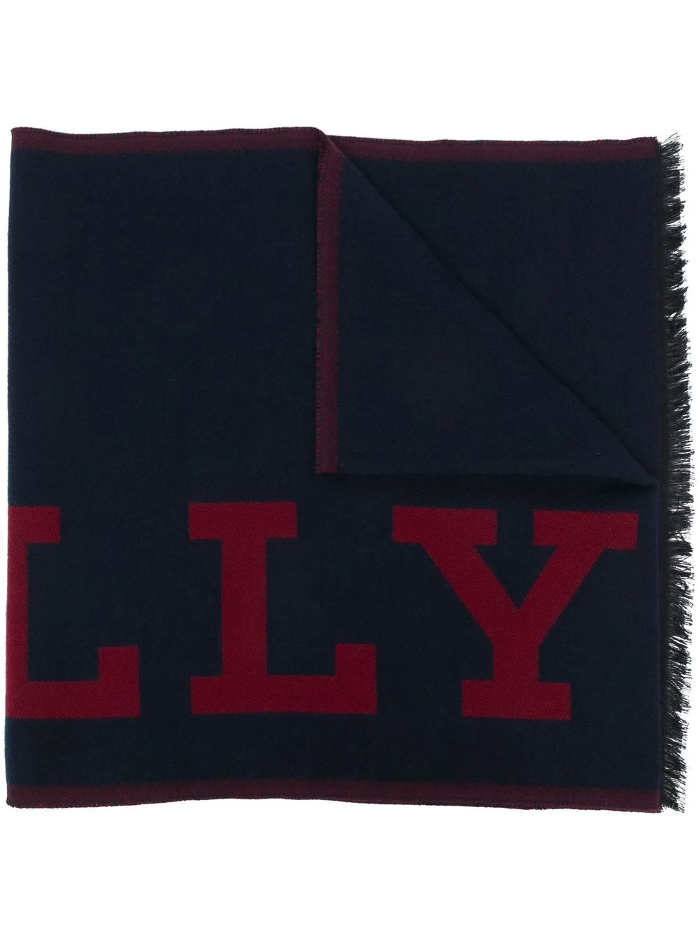 

Bally intarsia-knit two-tone scarf - Blue