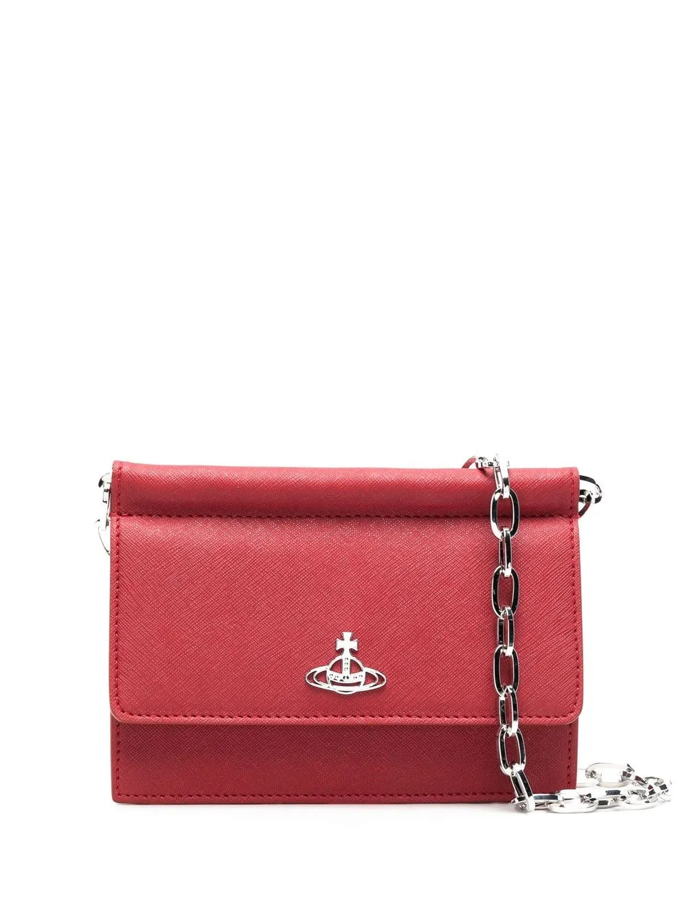 

Vivienne Westwood bolsa de hombro con placa Orb - Rojo