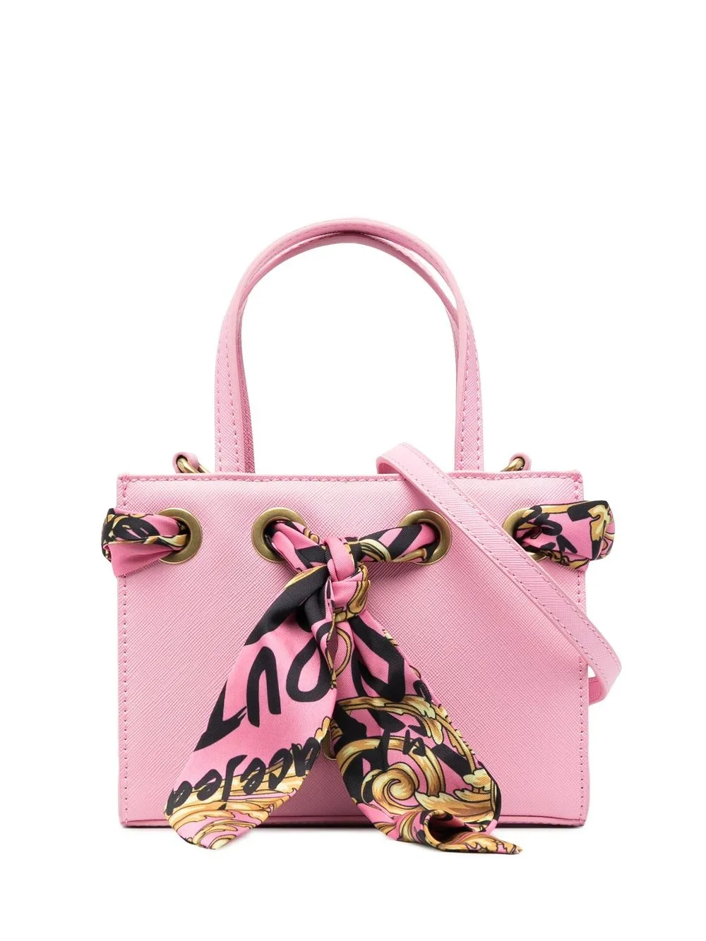 

Versace Jeans Couture scarf-detail mini tote bag - Pink