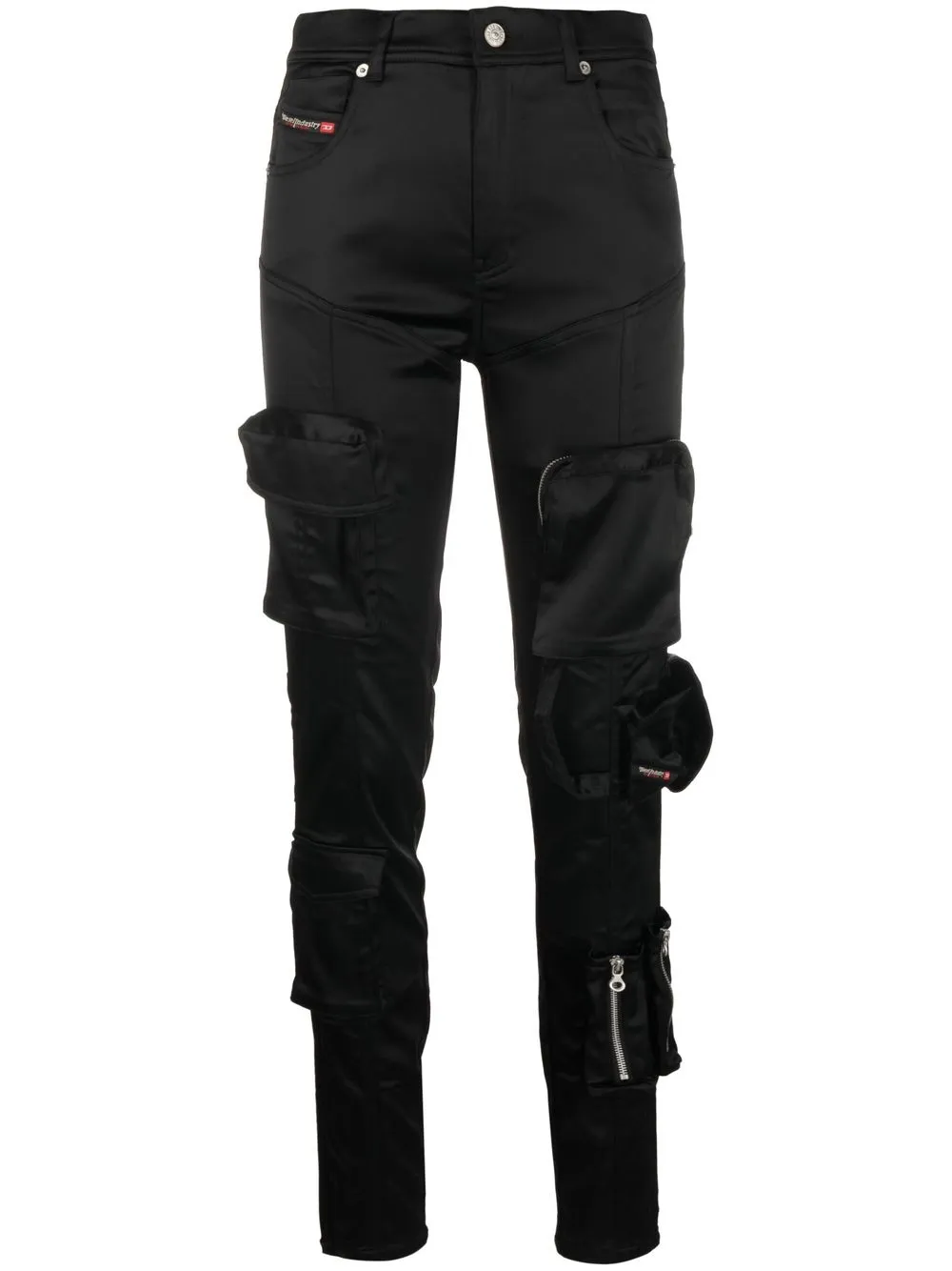 

Diesel P-Landy satin cargo trousers - Black
