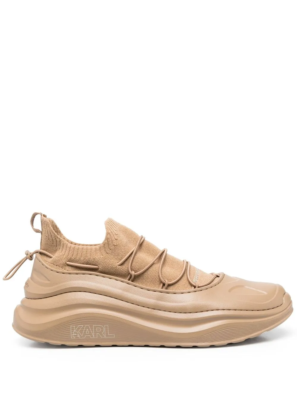 

Karl Lagerfeld Chase knit-upper low-top sneakers - Neutrals