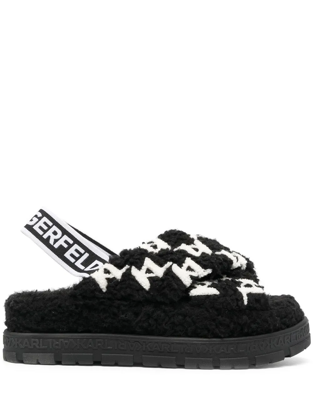 

Karl Lagerfeld sandalias Salon Monogram - Negro