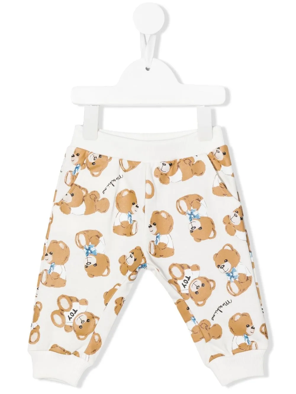 

Moschino Kids pants con motivo Teddy Bear - Blanco