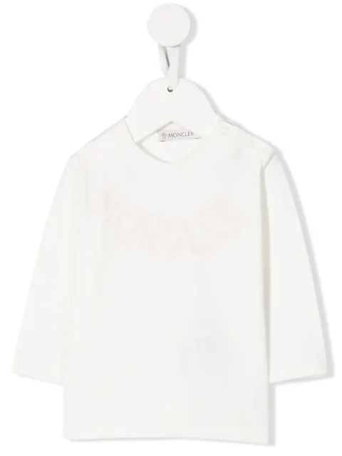 Moncler Enfant logo-print detail T-shirt