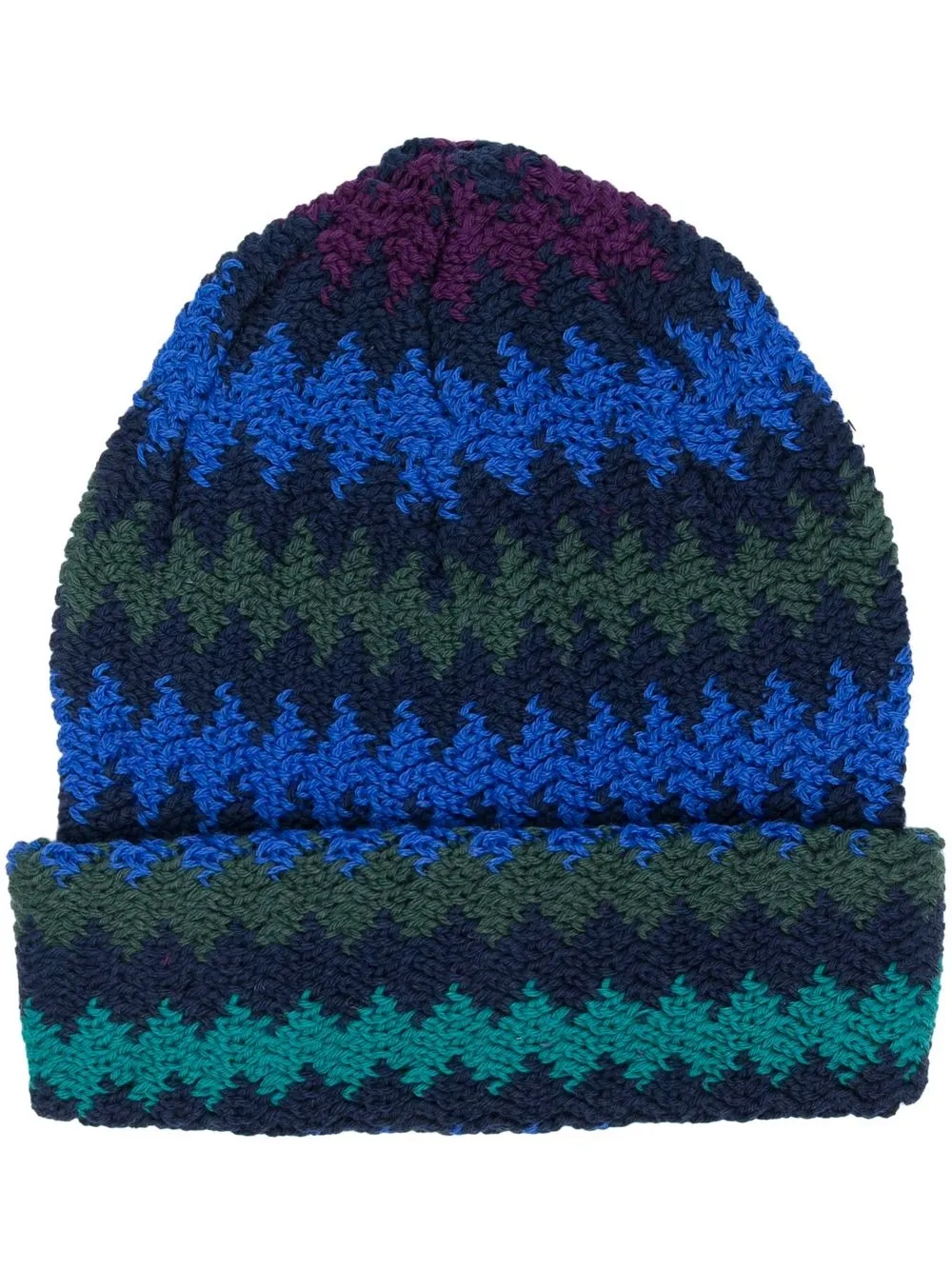 

Missoni gorro con estampado en zigzag - Azul