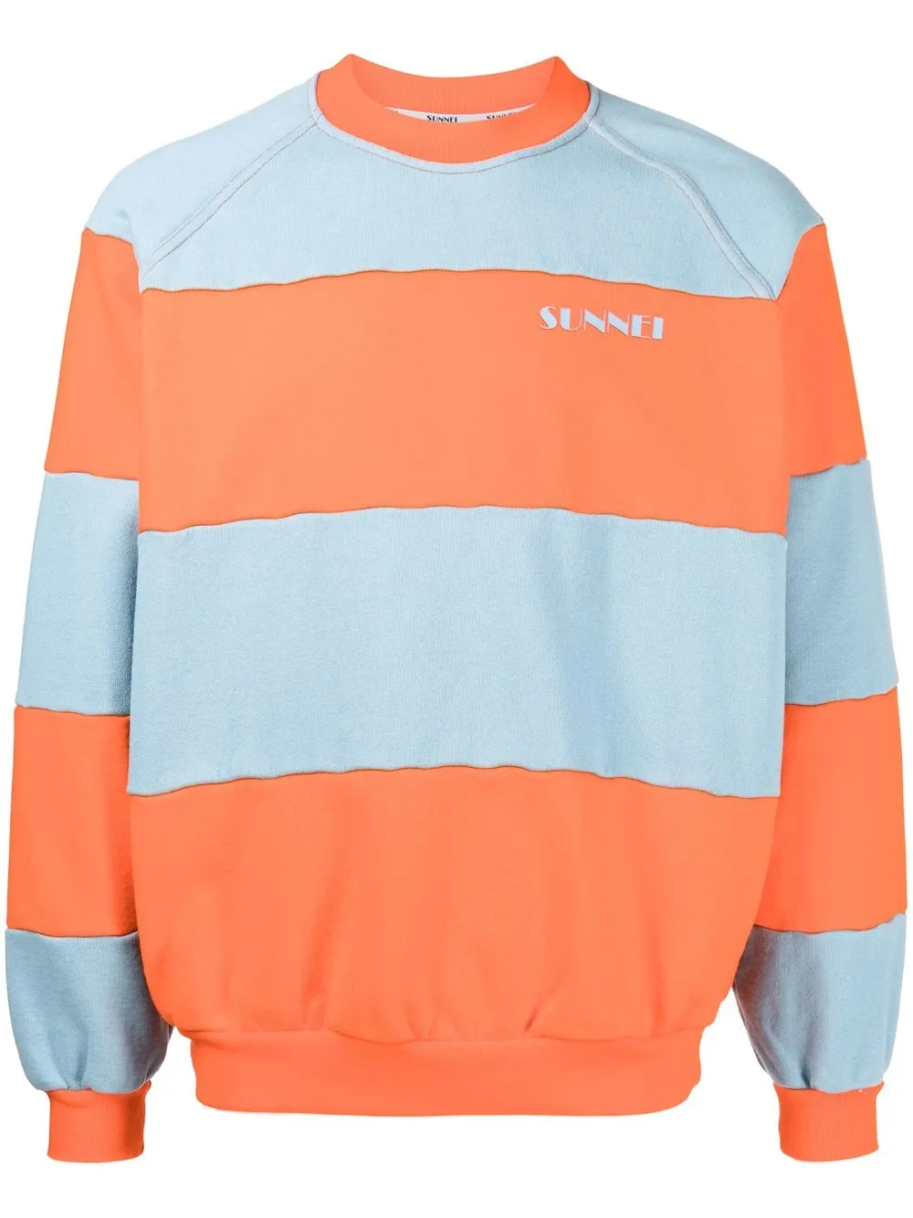 

Sunnei striped-panel sweatshirt - Multicolour