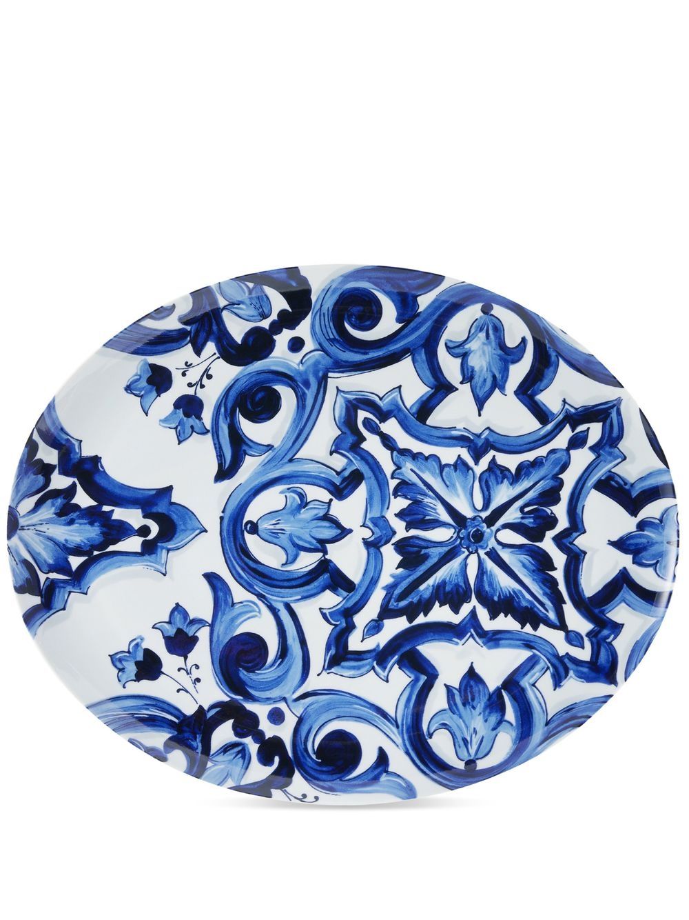 

Dolce & Gabbana plato de porcelana con motivo mediterráneo - Azul