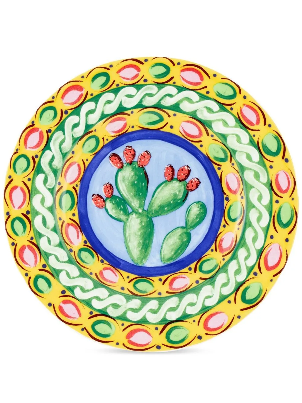 Dolce & Gabbana Carretto Sicilano set-of-two bread plates | Green | Image 1