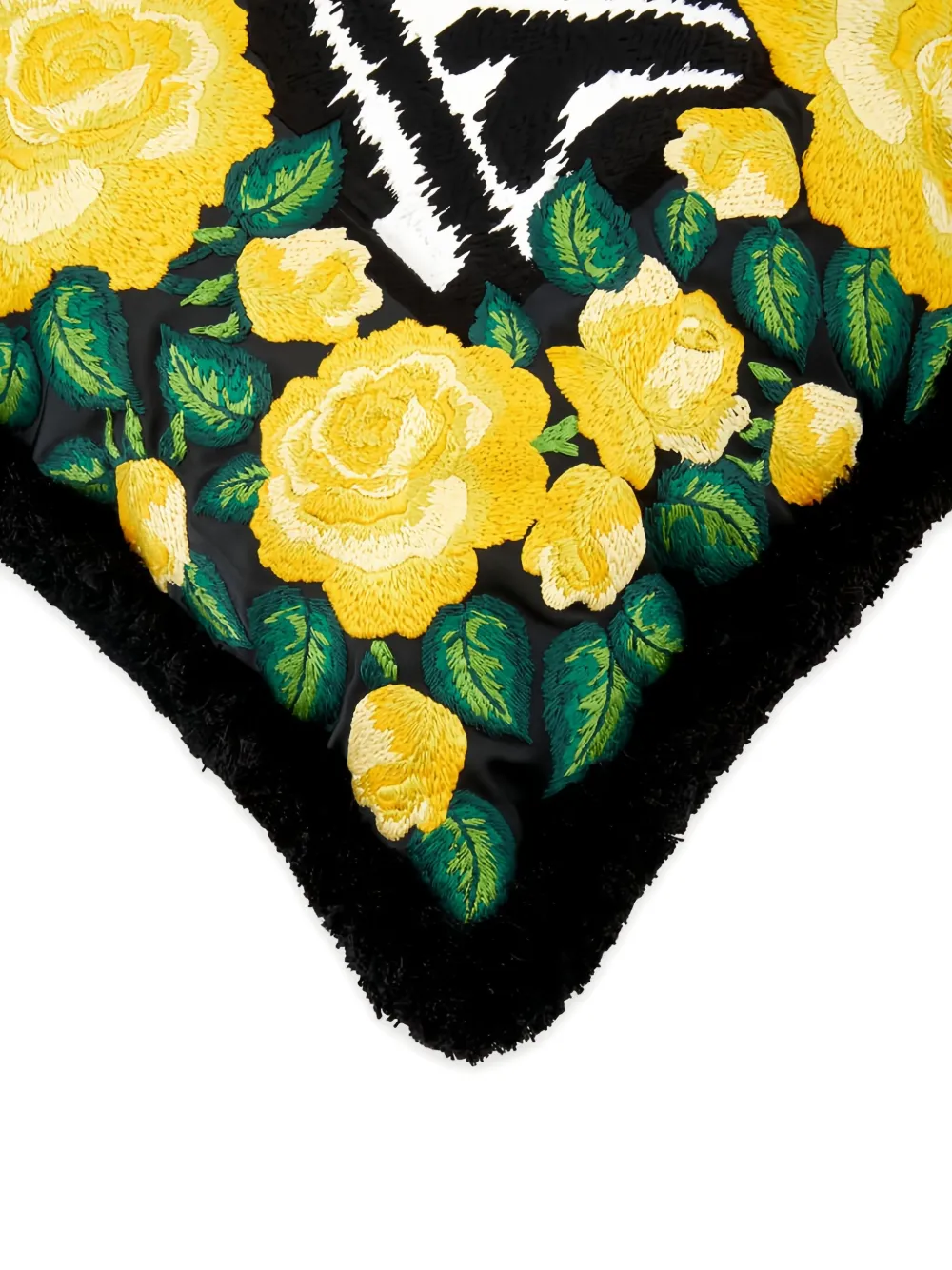 Dolce & Gabbana Embroidered Medium Cushion In Black