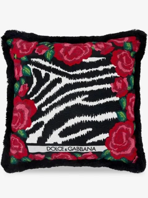 Dolce & Gabbana cojín pequeño con estampado de cebra