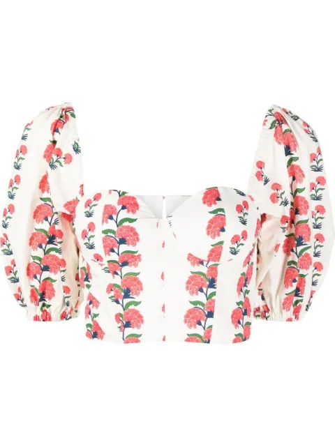 AMOTEA Francisco Cropped-Bluse