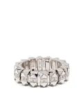 Roberto Coin 18kt white gold pyramidal diamond band - Silver