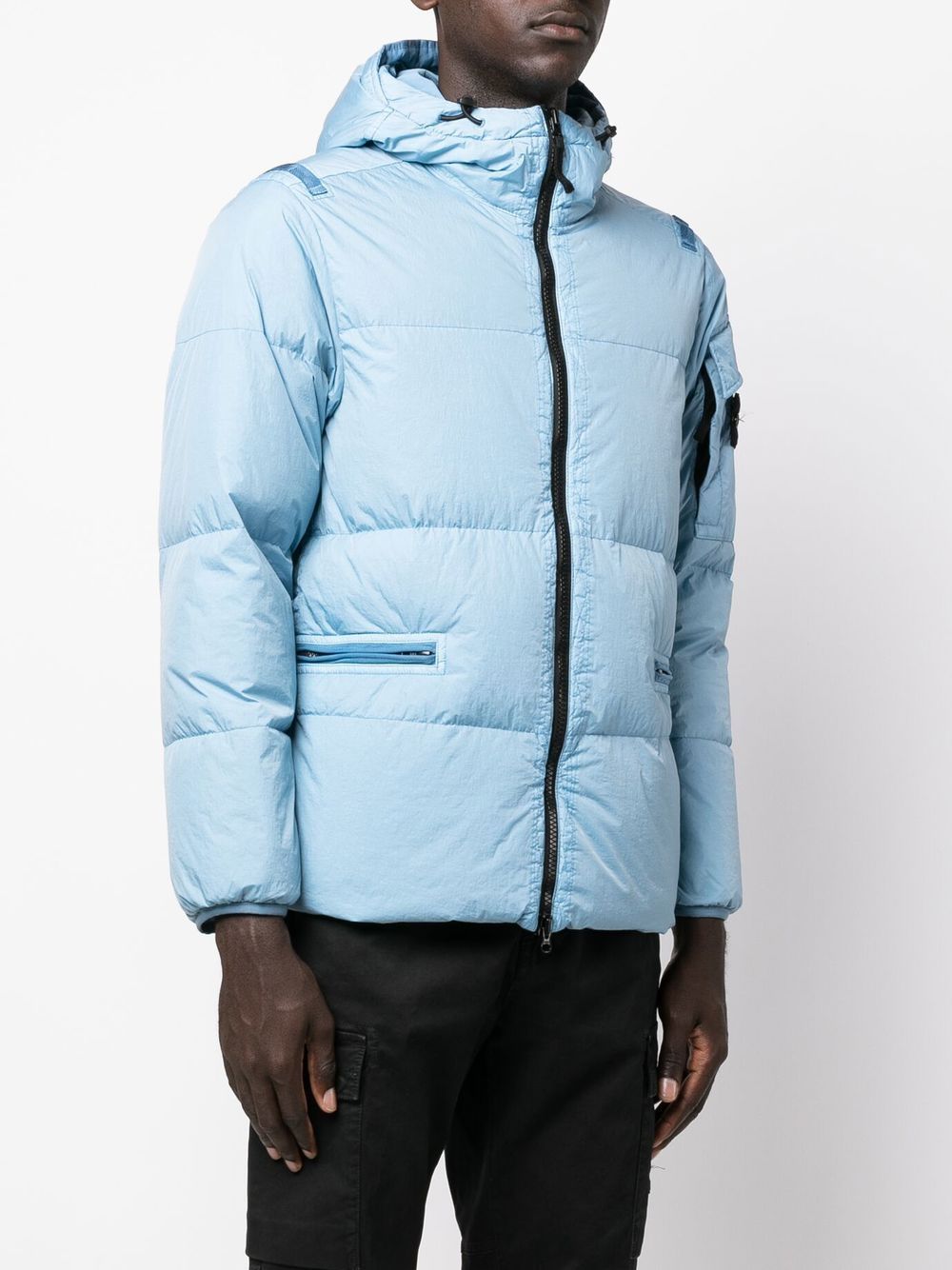 Stone Island Compass-patch Puffer Jacket - Farfetch