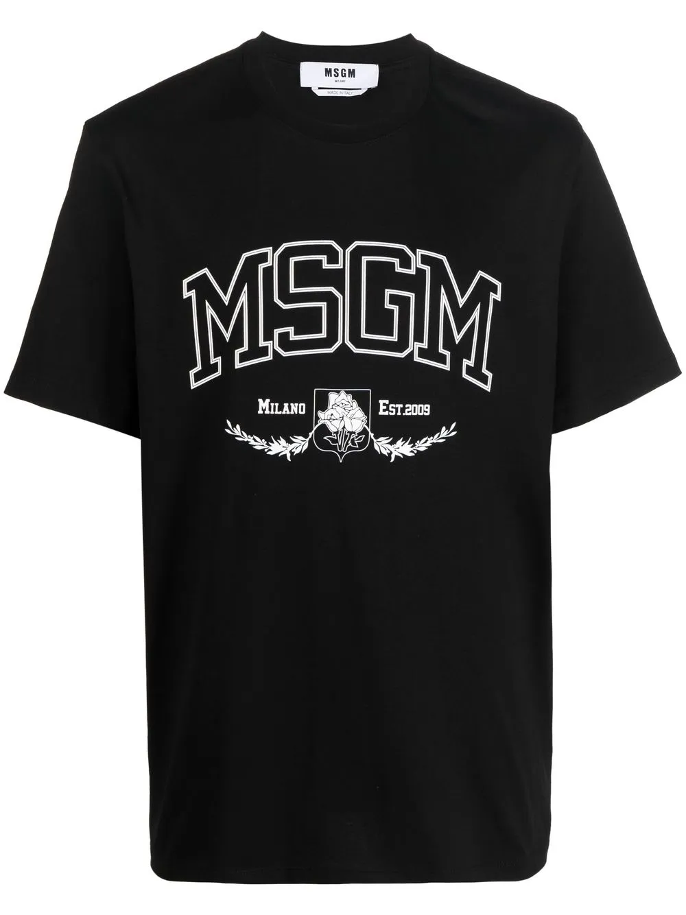 

MSGM playera con logo estampado - Negro