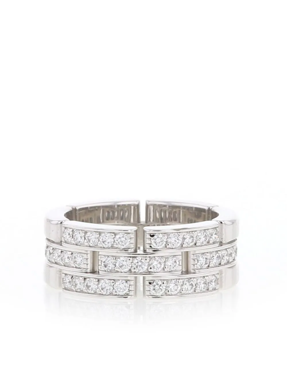 

Cartier 18kt white gold Maillon Panthère diamond ring - Silver