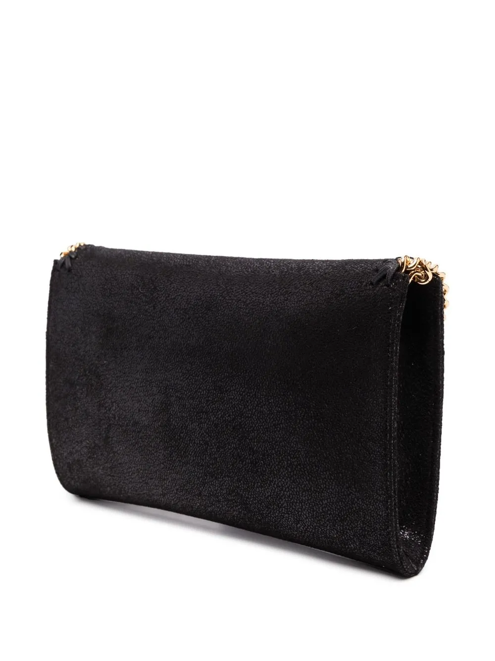 Stella Mccartney Falabella Mini Shoulder Bag In Black Polyester In Black