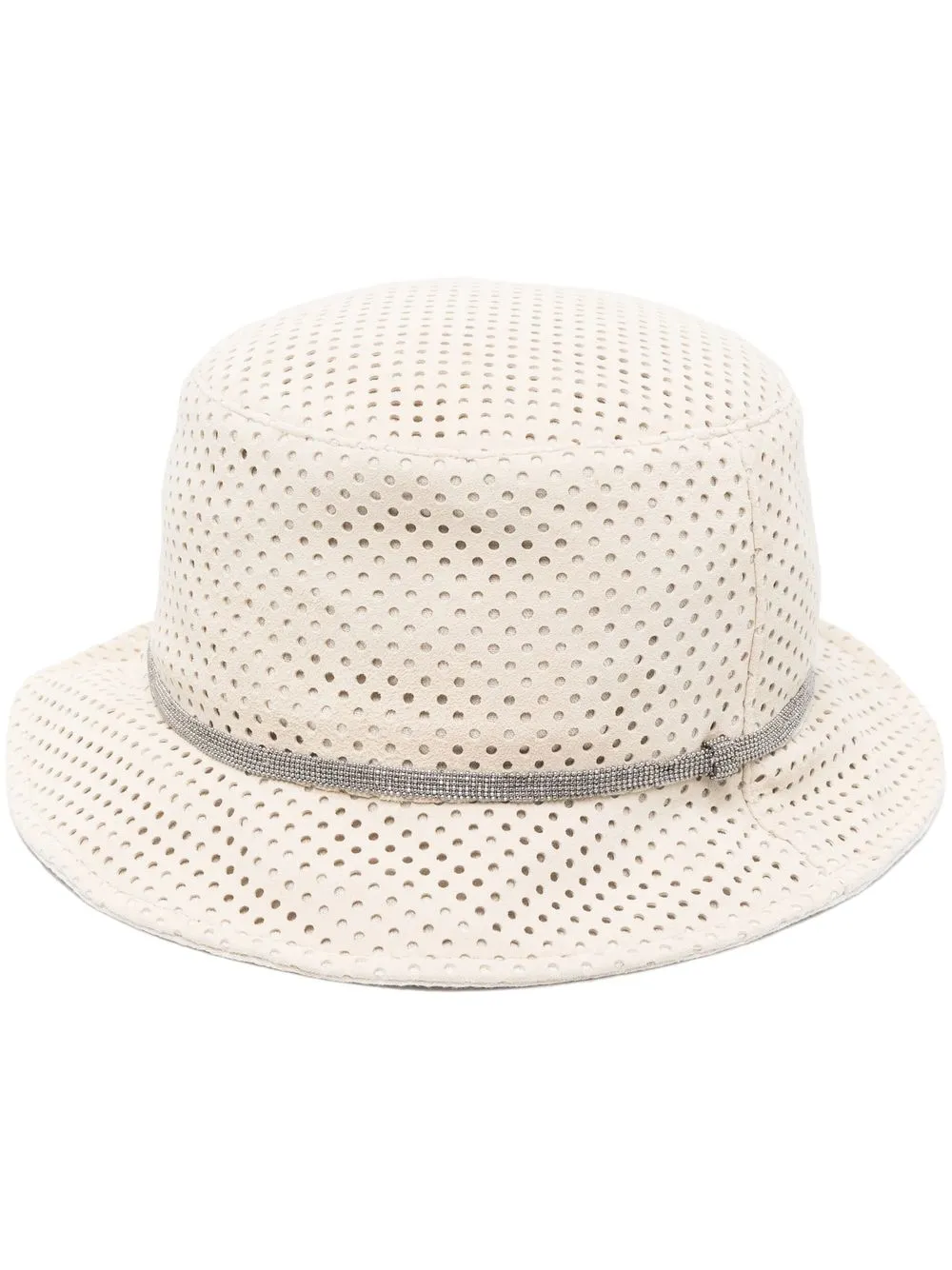 

Brunello Cucinelli gorro de pescador con detalle de perforaciones - Neutro