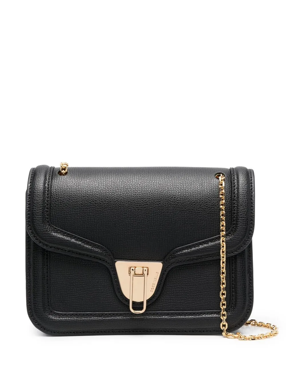 

Coccinelle Nico pebbled-leather crossbody bag - Black