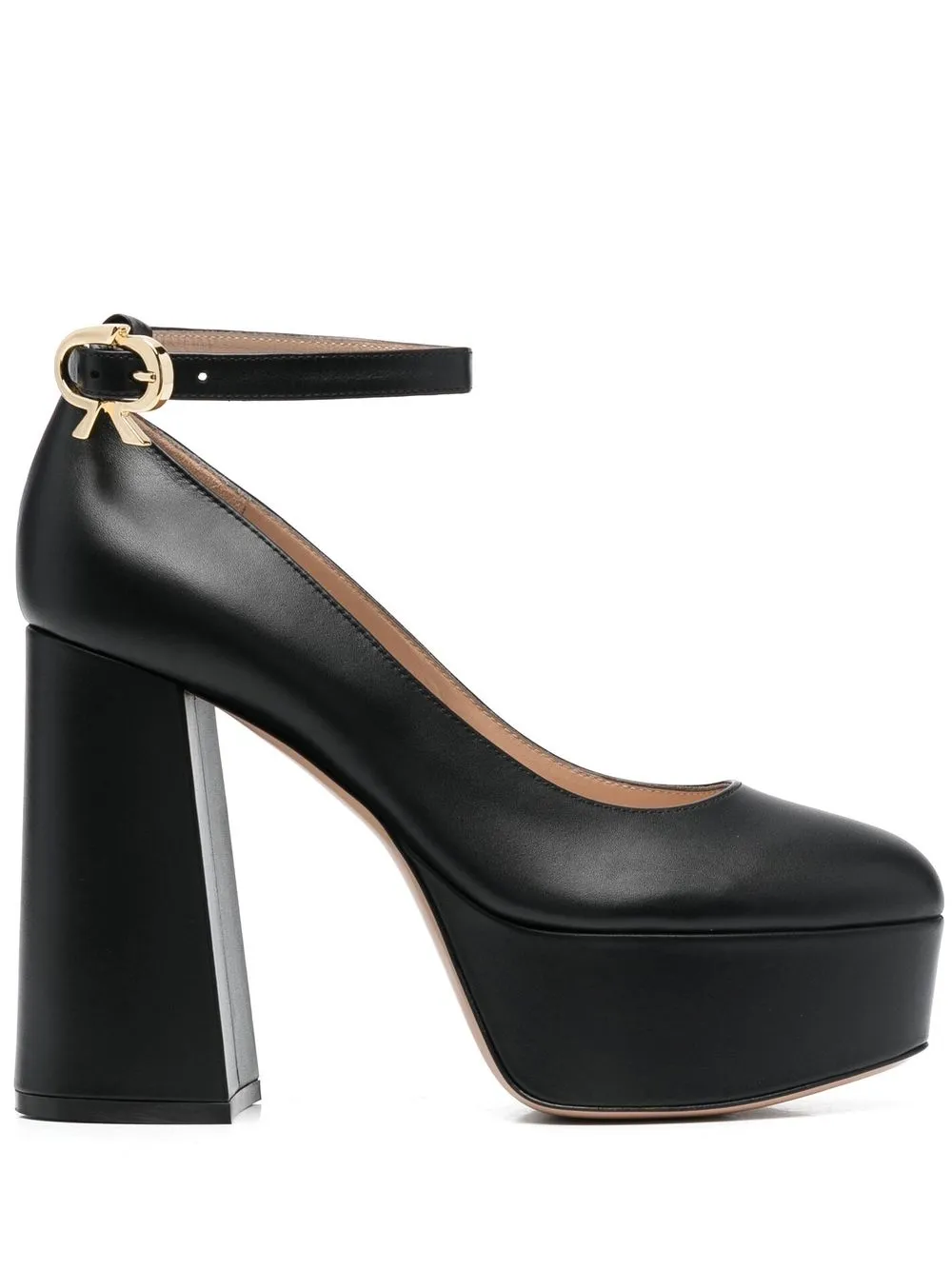 

Gianvito Rossi zapatillas Vernice con plataforma de 70mm - Negro