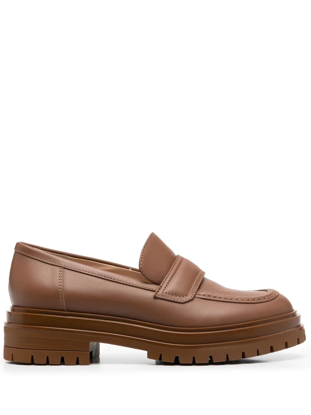 

Gianvito Rossi Argo oversized loafers - Brown