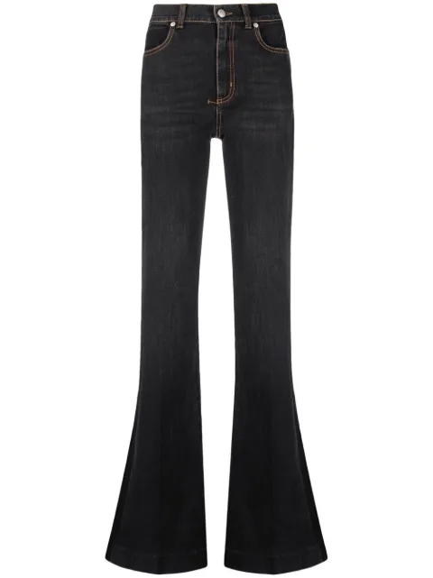Alexander McQueen high-rise flared jeans