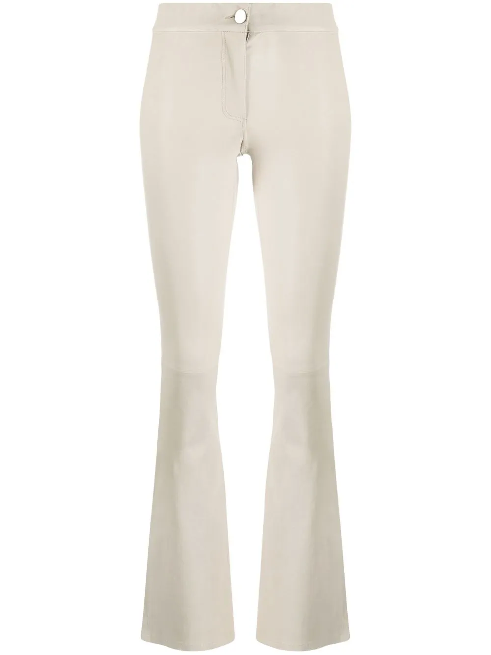 

Arma mid-rise leather flared trousers - Neutrals