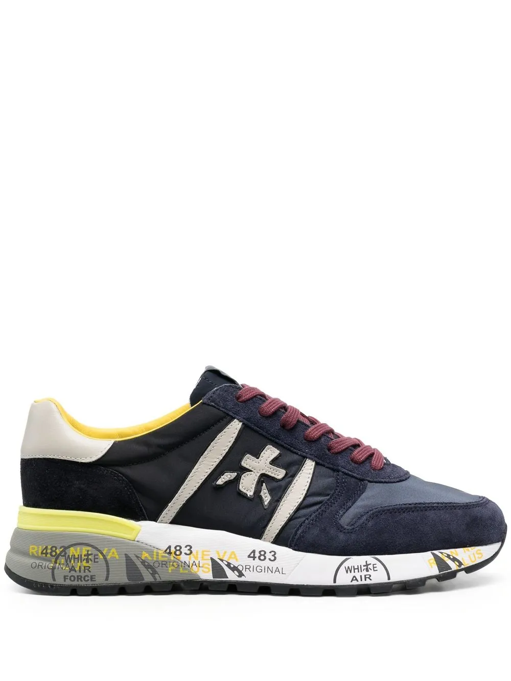 

Premiata side logo-patch detail sneakers - Blue