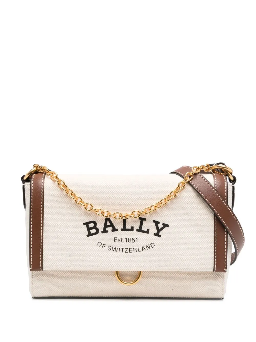 

Bally bolsa de hombro con logo estampado - Neutro