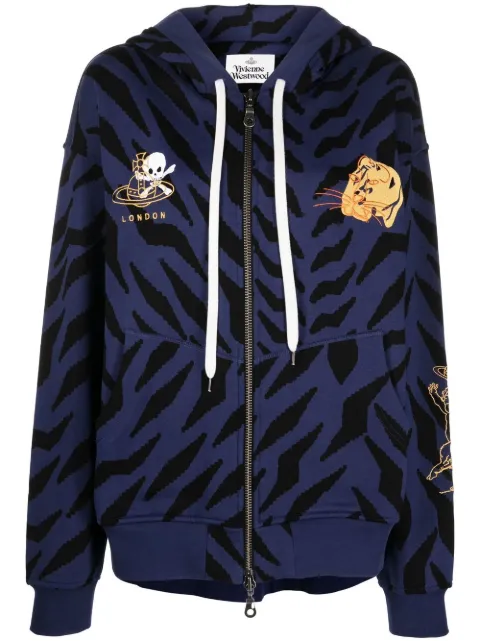 Rugged zip-up hoodie