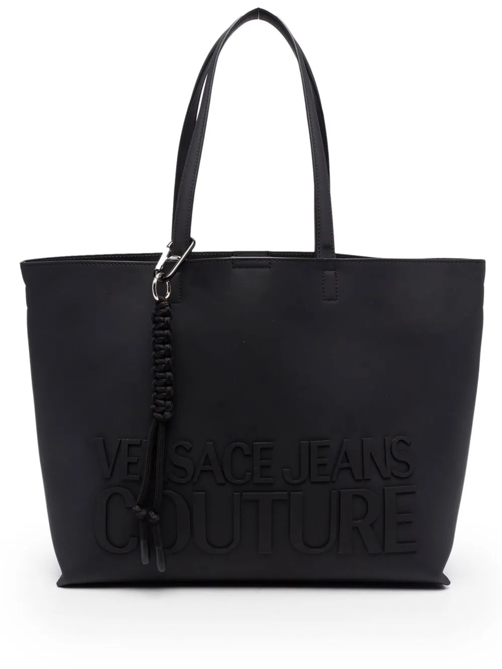 

Versace Jeans Couture tote con parche del logo - Negro