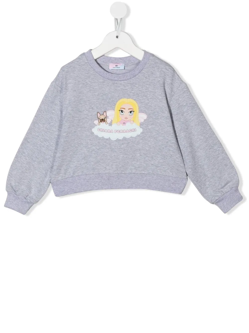 

Chiara Ferragni Kids sudadera con estampado CF Mascotte Matilda - Gris