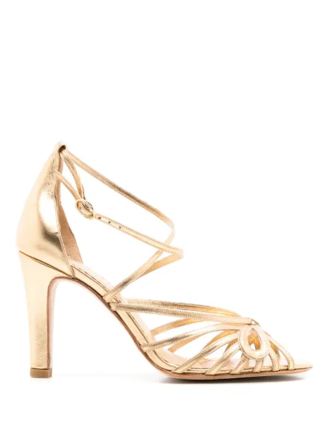 Sarah Chofakian Miuccia leren sandalen