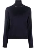 Maison Margiela Work-In-Progress high-neck jumper - Blue