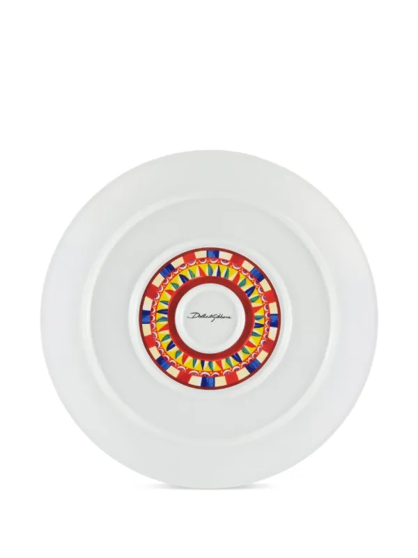 Dolce & Gabbana Prato Carretto Siciliano De Porcelana | Azul