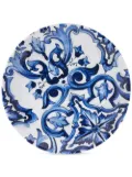 Dolce & Gabbana mediterranean-pattern porcelain platter - Blue