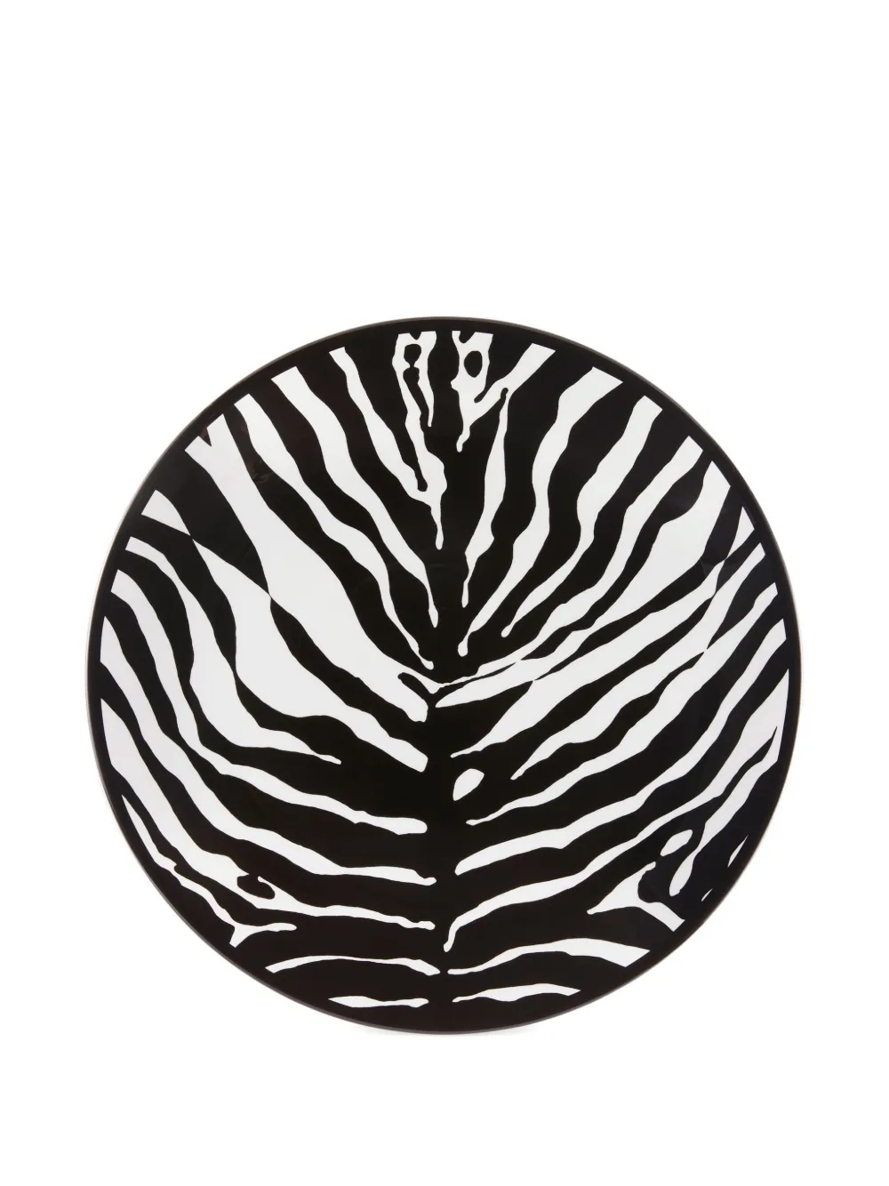 Dolce & Gabbana zebra-print porcelain platter (40.5cm) | Black | Image 1