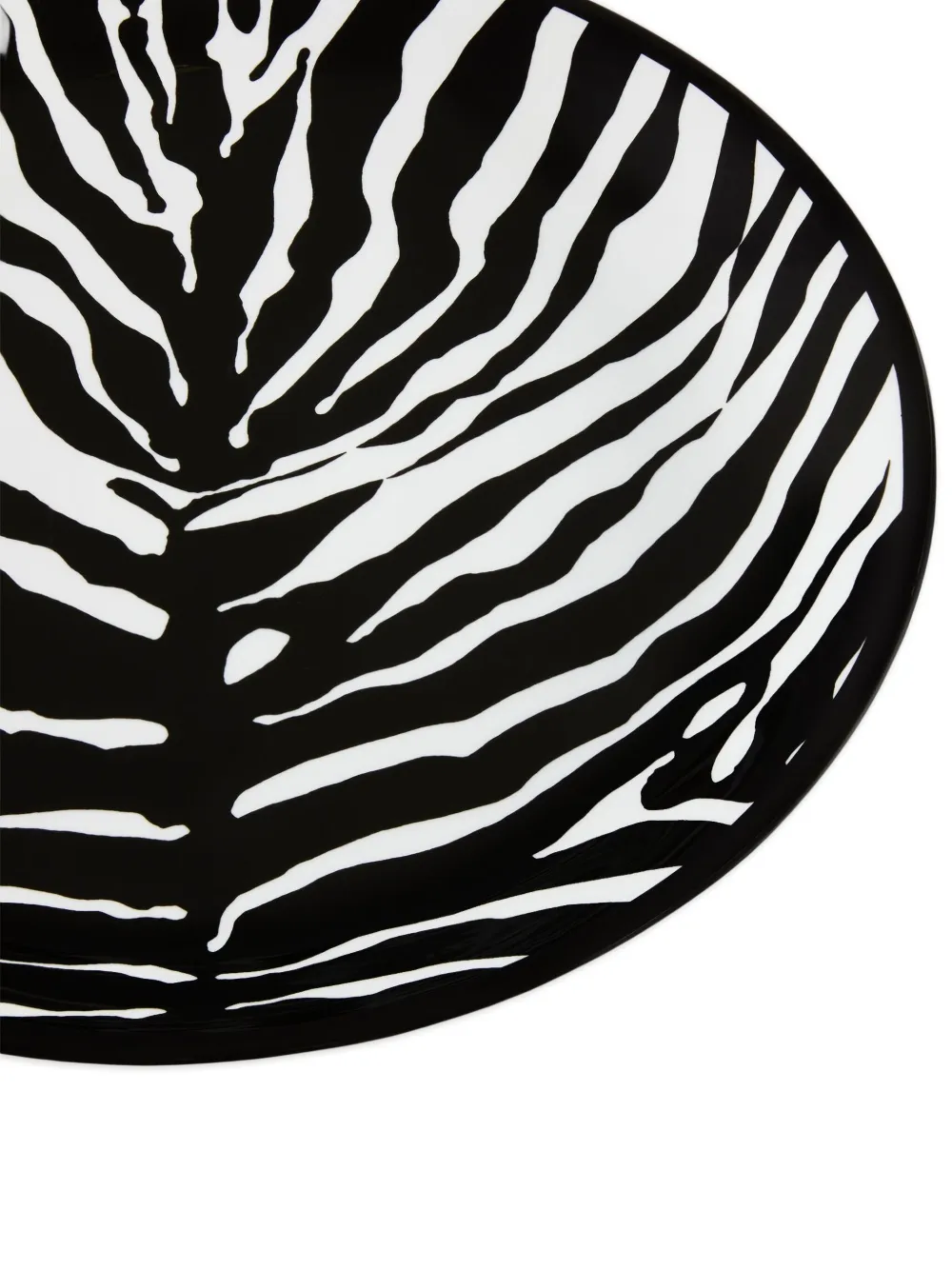 zebra-print porcelain platter