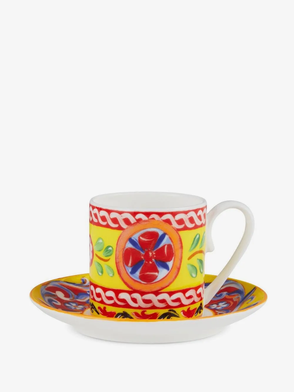 Dolce & Gabbana ドルチェ&ガッバーナ ジオメトリックパターン エスプレッソセット | イエロー | Image 1