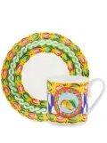 Dolce & Gabbana geometric-pattern porcelain espresso-set - Yellow