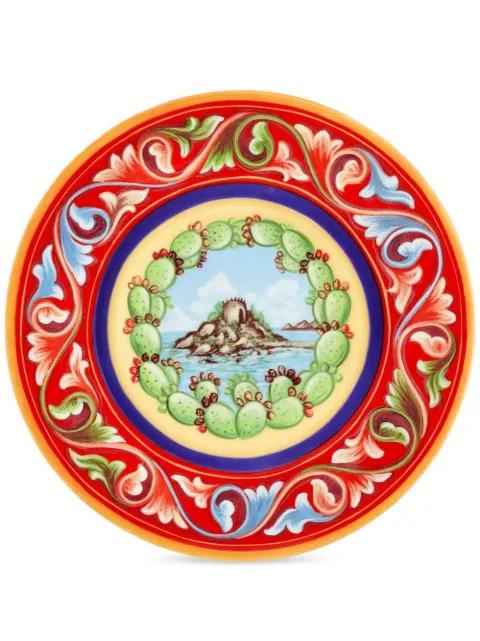 Dolce & Gabbana 2 piece fine porcelain dessert plate set