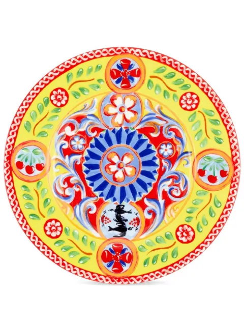 Dolce & Gabbana 2 piece fine porcelain dinner plate set