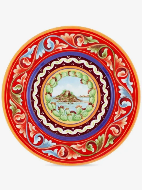 Dolce & Gabbana 2 piece fine porcelain dinner plate set
