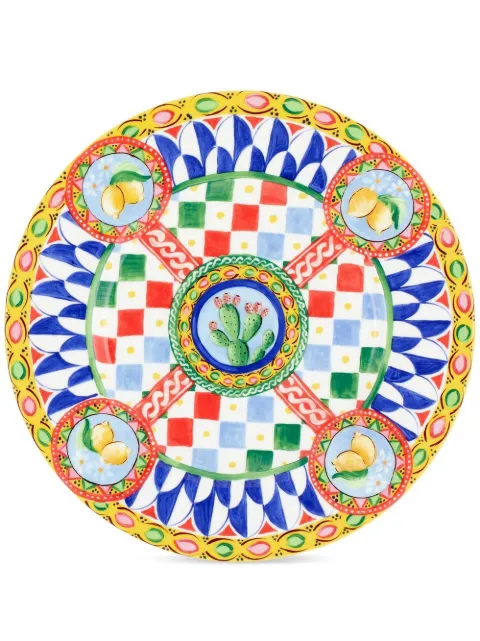 Dolce & Gabbana set de dos platos de porcelana fina