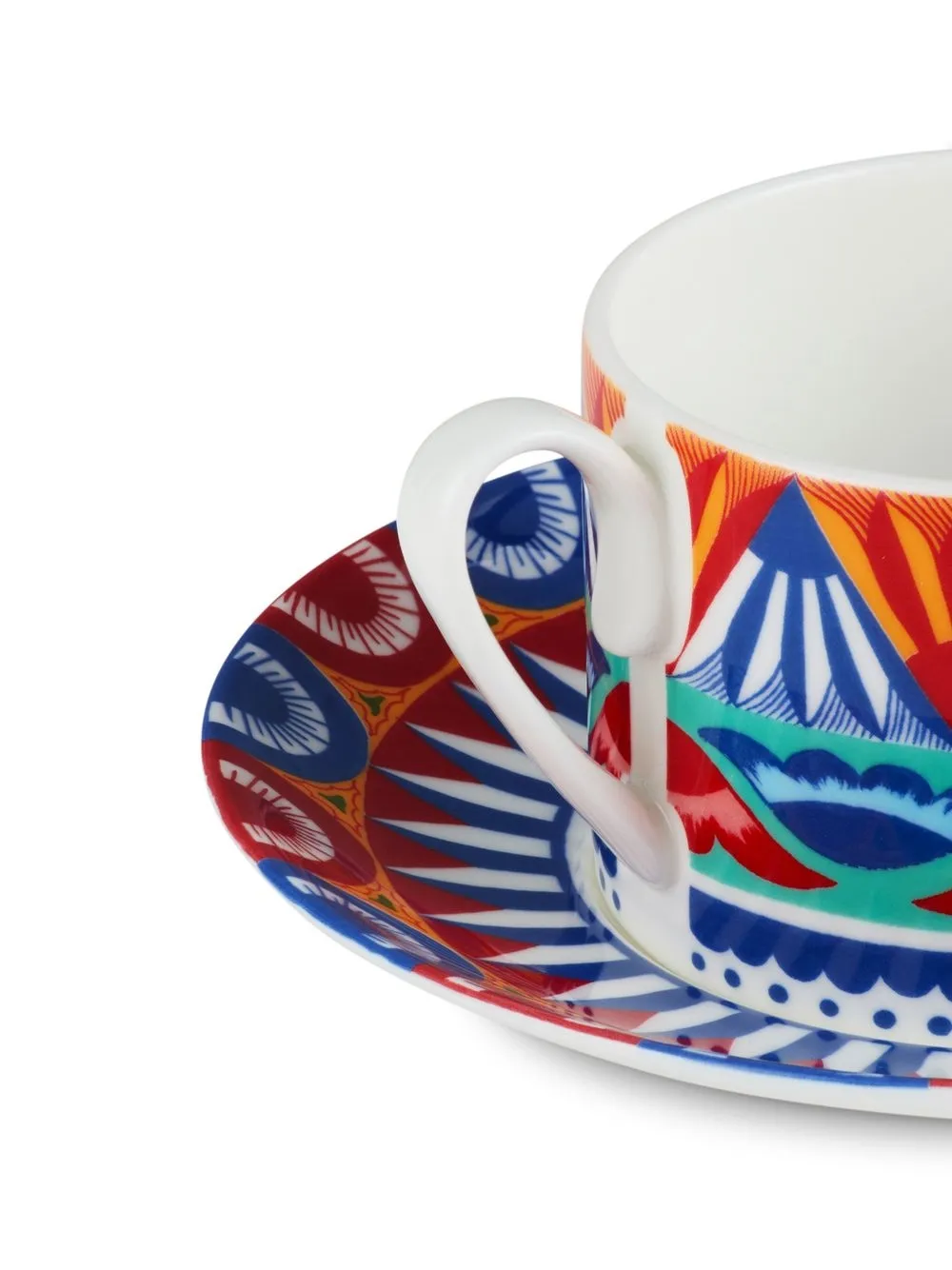 Dolce & Gabbana Set da tè con motivo geometrico in porcellana | Image 5