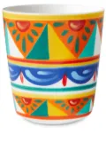 Dolce & Gabbana geometric-pattern porcelain glass - Orange