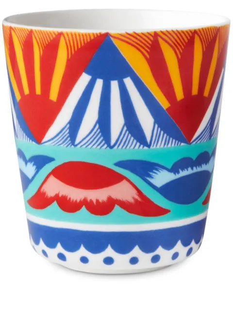Dolce & Gabbana vaso de porcelana con estampado Carretto