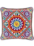 Dolce & Gabbana embroidered Carretto-print cushion