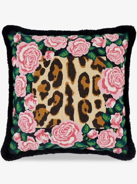 Dolce & Gabbana embroidered mixed-print cushion