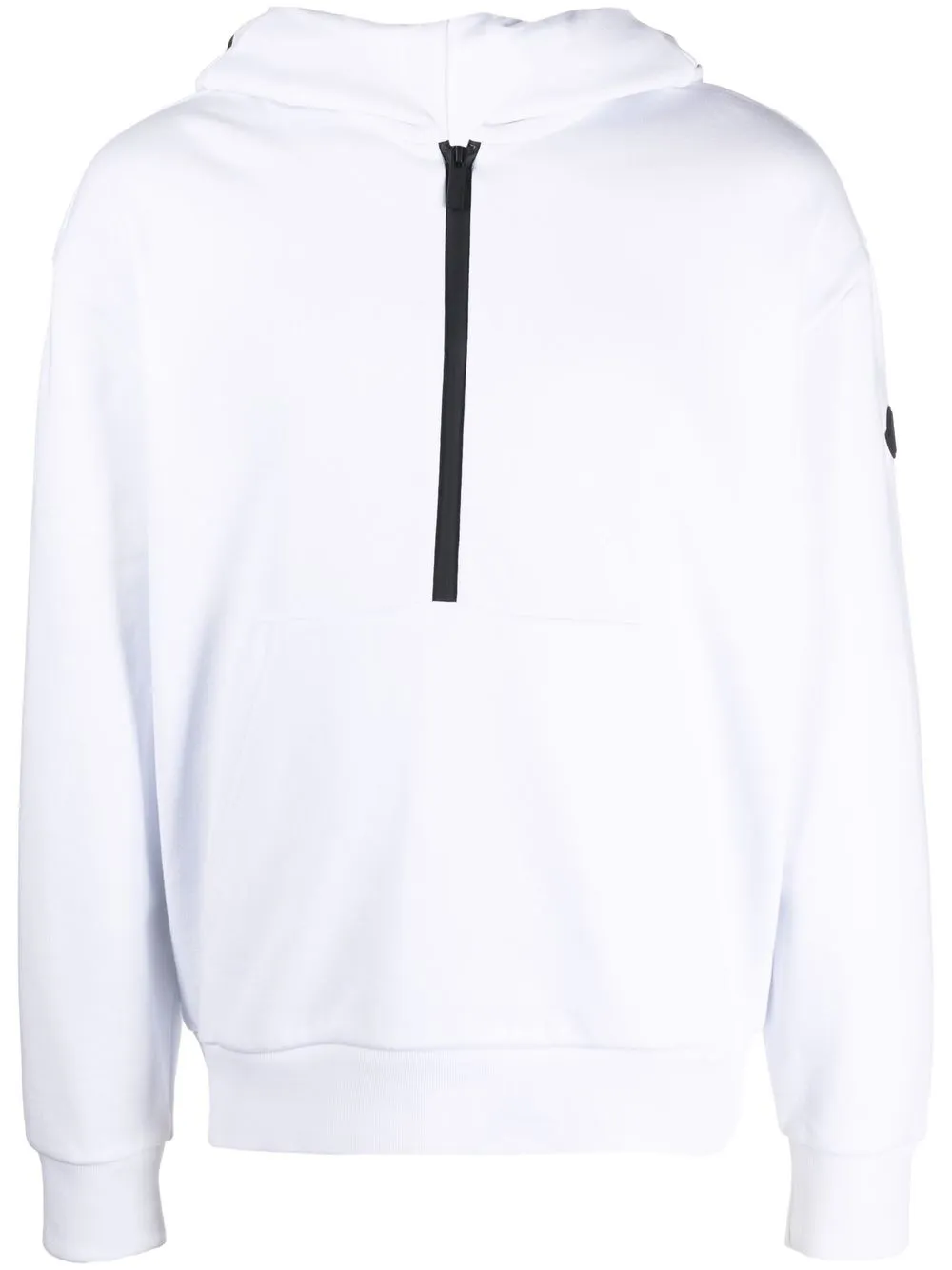

Moncler logo-print long-sleeve hoodie - White